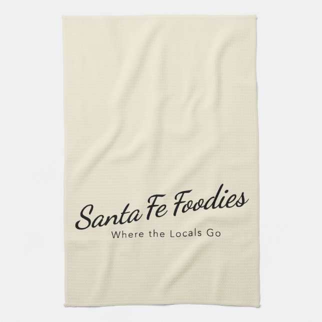 Köksduk med Santa Fe Foodies logotyp Kökshandduk (Vertikal)