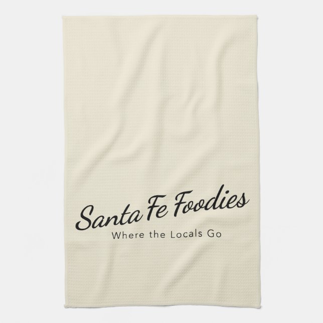 Köksduk med Santa Fe Foodies logotyp Kökshandduk (Vertikal)