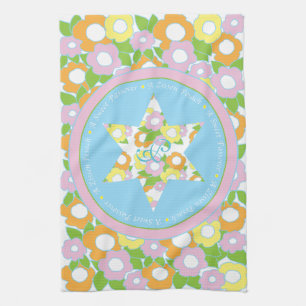 Köksduk "Passover Flowers Pastels" Kökshandduk