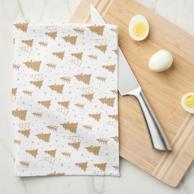 Köksdukar för julgran Mönster Kökshandduk (Vikt i Fjärdedel)