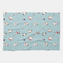 Köksdukar för katt och Vin Kökshandduk