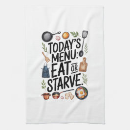 Köksdukar Funny Quote Kitchen Towel Kökshandduk