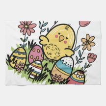 Köksdukar i glad påsk: Festive and Roligt Design