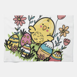 Köksdukar i glad påsk: Festive and Roligt Design Kökshandduk