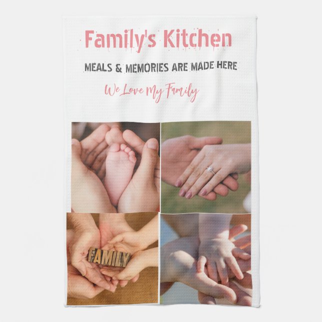 Köksdukar med foto och modern typografi kökshandduk (Vertikal)