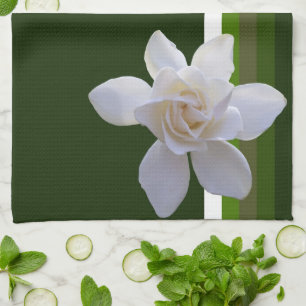 Köksdun - Gardenia på Rand Kökshandduk