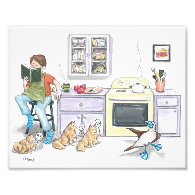 Köksdyskonst Fototryck (Framsidan)