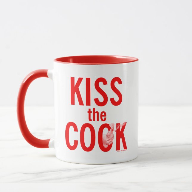 Köksfet Kiss the Cook Mugg Diner Röd (Vänster)