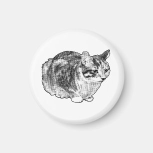 Köksgalleri: Tabby med Snö-punkter Magnet