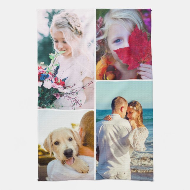 Kökshandduk 4 fotoavrundad mall (Vertikal)