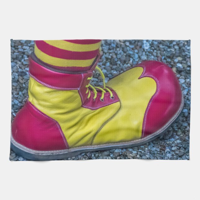 Kökshandduk av rött och gult (Horisontell)