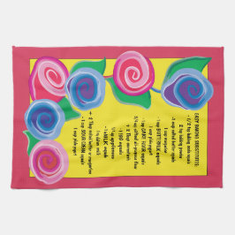 Kökshandduk (Flowers with Baking Tips)