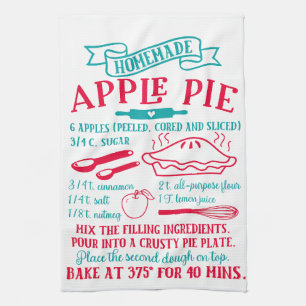 Kökshandduk för Apple Paj