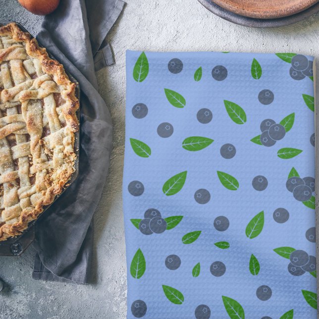 Kökshandduk för blåbär mönster (Blueberry pattern kitchen towel)