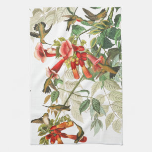 Kökshandduk för blommor för Audubon