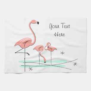 Kökshandduk för FlamingosTrio 4