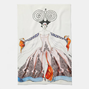 Kökshandduk för Georges Barbier art décomode