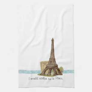 Kökshandduk för handduk för Paris Eiffel tornTea