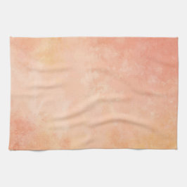 Kökshandduk för persikavattenfärgdesign