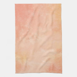 Kökshandduk för persikavattenfärgdesign