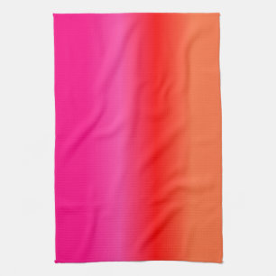 Kökshandduk för rosa, rött och Orange
