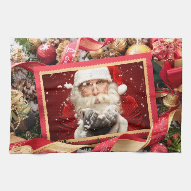Kökshandduk för Santa/anpassningsbarna PHOTO (Horisontell)