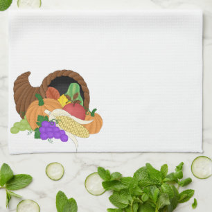 Kökshandduk för thanksgivinghöstymnighetshorn