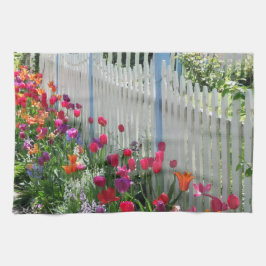 Kökshandduk för tulipperträdgårdsälspapper
