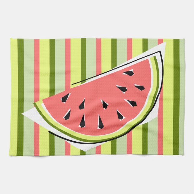 Kökshandduk för Watermelon Slice Rand (Horisontell)