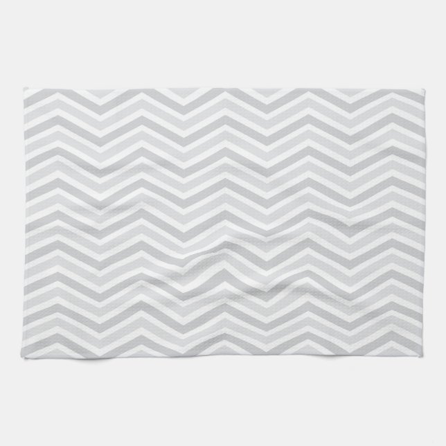 Kökshandduk/Grått Chevron Kökshandduk (Horisontell)