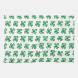 Kökshandduk i Shamrock-design