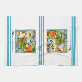 Kökshandduk - märket Foot Backe Brand Frukt låda