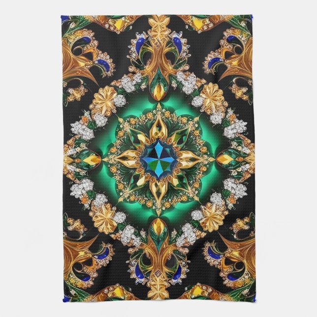 Kökshandduk med brasiliansk Färg design (Vertikal)