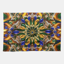 Kökshandduk med brasiliansk Färg design