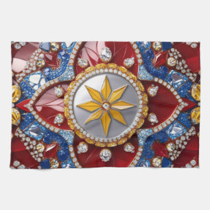 Kökshandduk med colombiansk Färg design