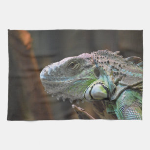 Kökshandduk med färglöst Iguana-ödla