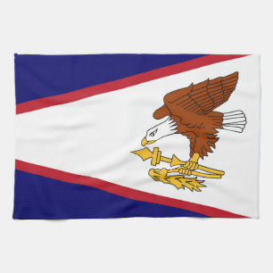Kökshandduk med Flagga av American Samoa, USA