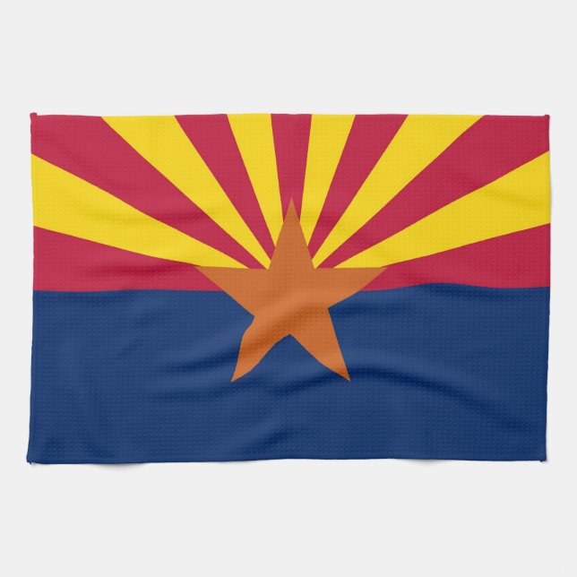 Kökshandduk med Flagga av Arizona, USA (Horisontell)