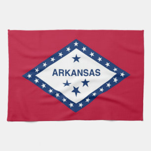 Kökshandduk med Flagga av Arkansas, USA