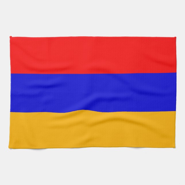 Kökshandduk med Flagga av Armenien (Horisontell)