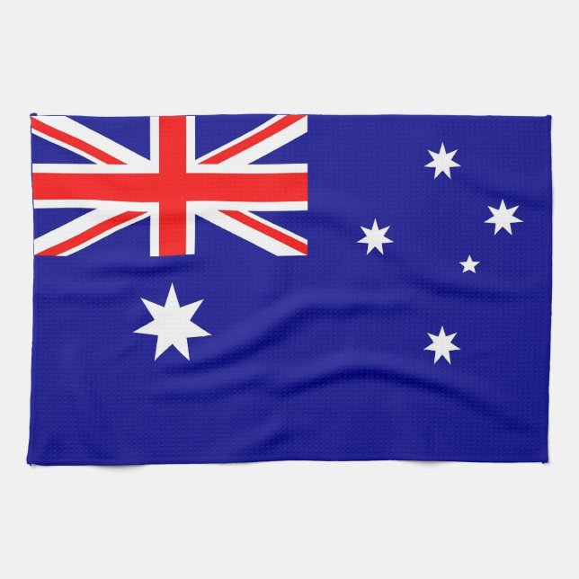Kökshandduk med Flagga av Australien (Horisontell)