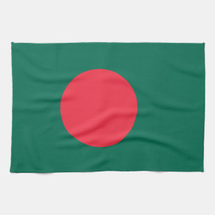 Kökshandduk med Flagga av Bangladesh