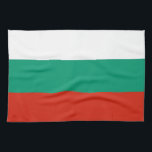 Kökshandduk med Flagga av Bulgarien<br><div class="desc">Förbättra din köksdekoration med vår exquisitkökshandduk med Bulgariens flagga! Den här kökshandduken, som är uppgjord med stor noggrannhet, firar det bulgariska arvet och det nationella pridet. Bulgariens flagga har tre randar av vitt, grönt och rött som symboliserar fred, fruktsamhet och mod. Vare sig man har bulgariska rötter, beundrar bulgarisk kultur...</div>