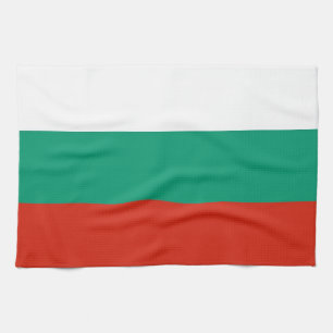 Kökshandduk med Flagga av Bulgarien