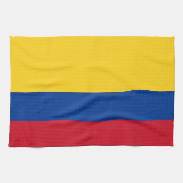 Kökshandduk med Flagga av Colombia (Horisontell)