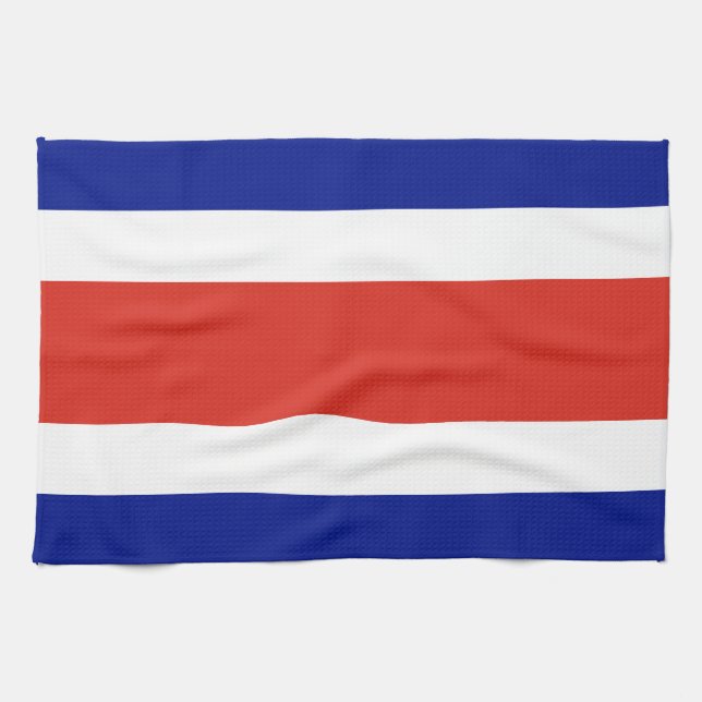 Kökshandduk med Flagga av Costa Rica (Horisontell)