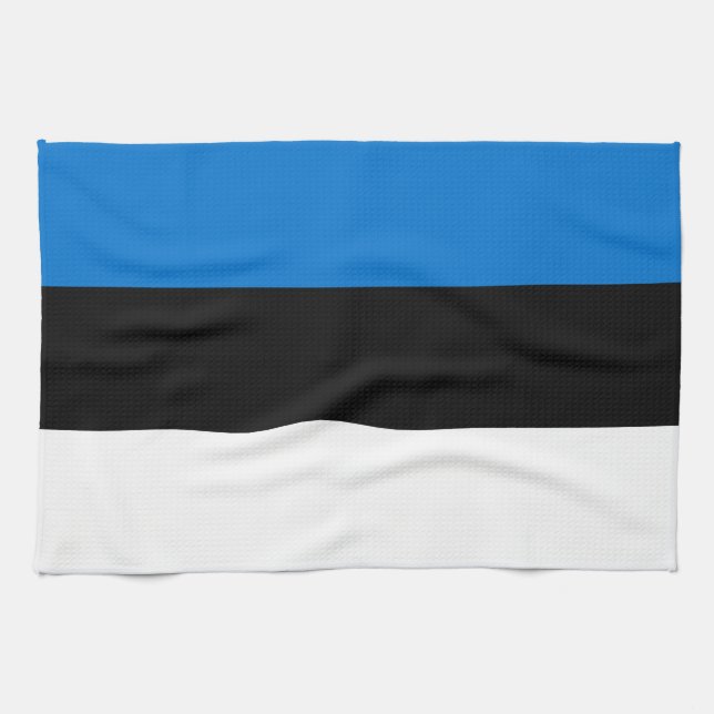 Kökshandduk med Flagga av Estland (Horisontell)