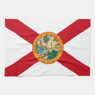 Kökshandduk med Flagga av Florida, USA