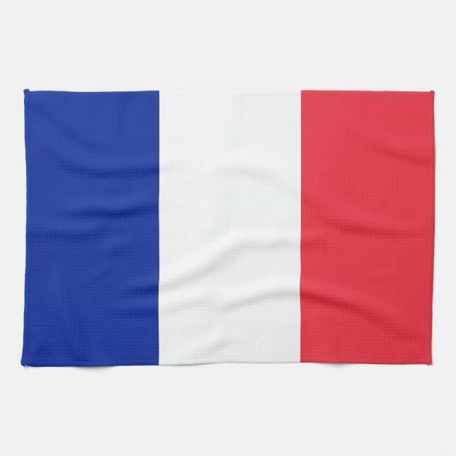 Kökshandduk med Flagga av Frankrike (Horisontell)