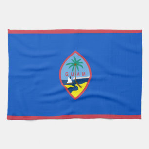 Kökshandduk med Flagga av Guam, USA